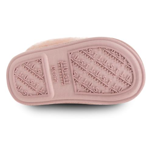 Childrens Classic Sheepskin Slippers Rose Extra Image 3